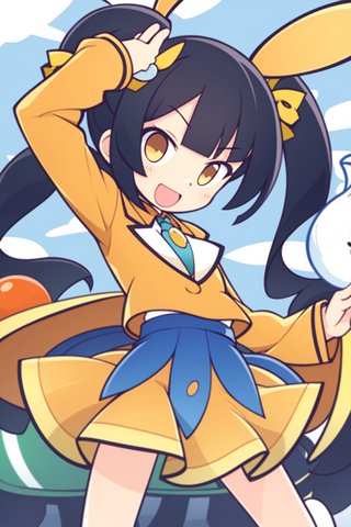 【画像あり】ウサギの女の子「メイベルちゃん」のぷよぷよ風イラストを作ってみました！