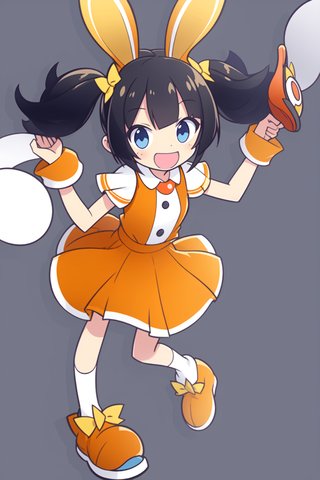 【画像あり】ウサギの女の子「メイベルちゃん」のぷよぷよ風イラストを作ってみました！