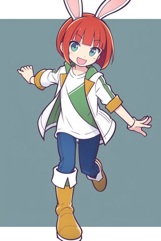 【画像あり】ウサギの女の子「ウェンディちゃん」のぷよぷよ風イラストを作ってみました！