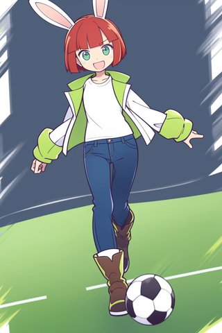 【画像あり】ウサギの女の子「ウェンディちゃん」のぷよぷよ風イラストを作ってみました！