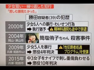 17年前の女児殺害事件、解決したね