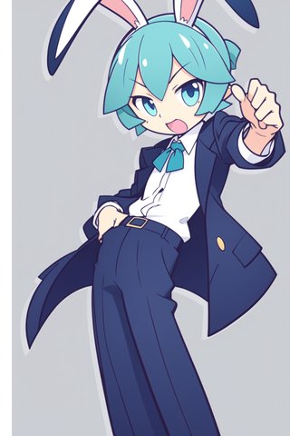 【画像あり】ウサギの男の子「ディッパーくん」のぷよぷよ風イラストを作ってみました！