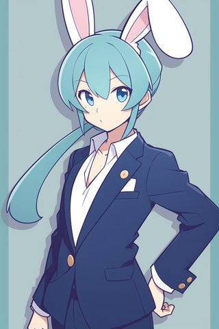 【画像あり】ウサギの男の子「ディッパーくん」のぷよぷよ風イラストを作ってみました！