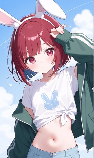 【アンケート】ウサギの女の子「ウェンディちゃん」のおへそはかわいいと思いますか？