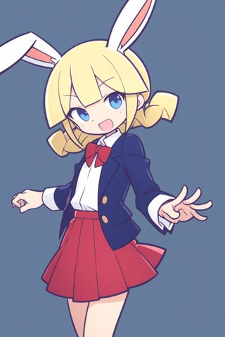【画像あり】ウサギの女の子「パシフィカちゃん」のぷよぷよ風イラストを作ってみました！