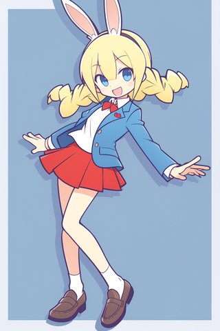 【画像あり】ウサギの女の子「パシフィカちゃん」のぷよぷよ風イラストを作ってみました！