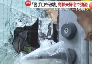 この勝手口、頑丈な方よね？アミあるし。