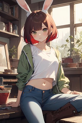 【アンケート】ウサギの女の子「ウェンディちゃん」のおへそはかわいいと思いますか？