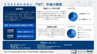 トリニトロトルエンTNT市場調査: アプリケーション、収益、急成長 2025-2037