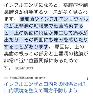 インフルのあとに後鼻漏とか蓄膿みたいになってだいぶきついけど同じ人いる？