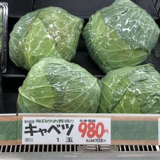キャベツ1玉1000円ってマジか？