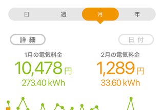 1月使用分の電気代49500円！