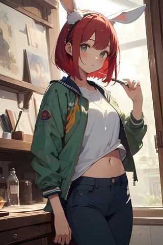 【アンケート】ウサギの女の子「ウェンディちゃん」のおへそはかわいいと思いますか？