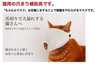 大人気で全カラー＆全サイズ売り切れ！ネコ専用「もふもふマスク」の破壊力がスゴいと話題に