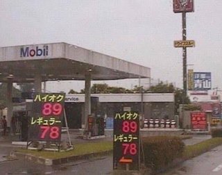 うちの近くのガソリンスタンドの値段です