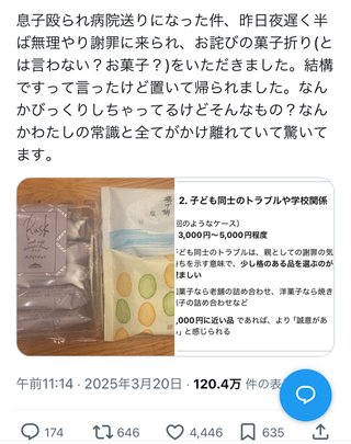 息子が殴られ、病院送り。加害者の親の態度が酷い