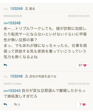 なんかクセ強い匿名いるね