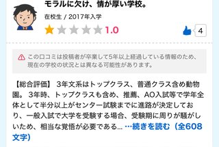 高い学費の私立に通わせても無意味
