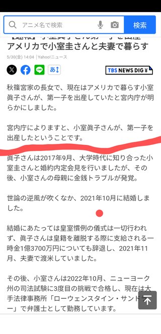 眞子さん、出産していたのね！