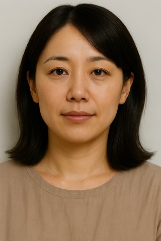 40歳くらいのひと！このAI画像と比べて若い？老けてる？