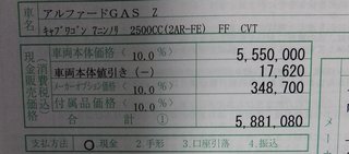 アルファードを残クレで⋯