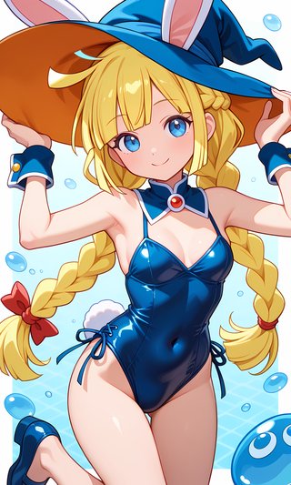 【画像あり】ウサギの女の子「パシフィカちゃん」に、ぷよぷよのウィッチのコスプレをさせてみました！