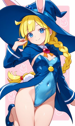 【画像あり】ウサギの女の子「パシフィカちゃん」に、ぷよぷよのウィッチのコスプレをさせてみました！