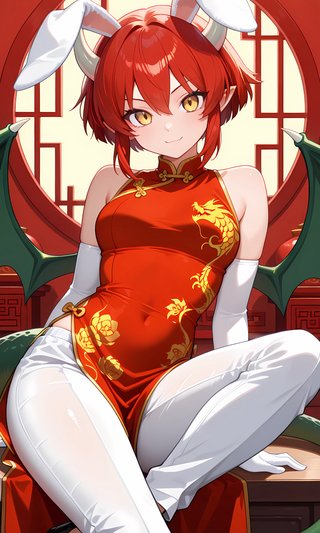 【画像あり】ウサギの女の子「ウェンディちゃん」に、ドラコケンタウロスのコスプレをさせてみました！