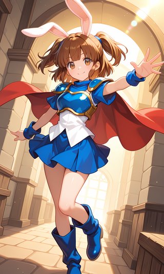 【画像】ウサギの女の子「メイベルちゃん」に、ぷよぷよのアルル・ナジャのコスプレをさせてみました！