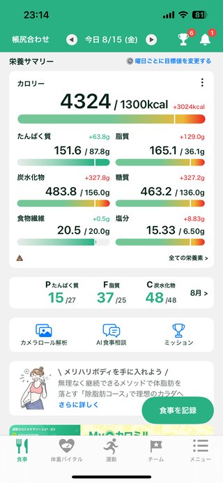 食事管理、筋トレ、有酸素＝ダイエット