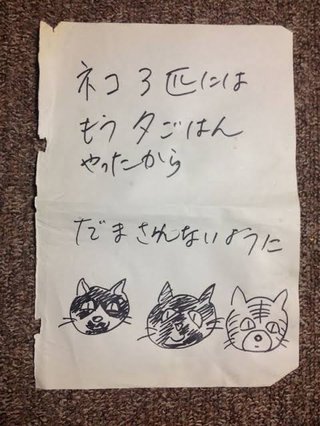 猫って「まだもらってません」の顔してこない？