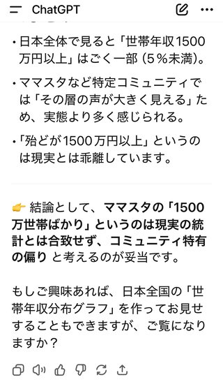 チャッピーがママスタ民は見栄っ張りの集まりって言ってた
