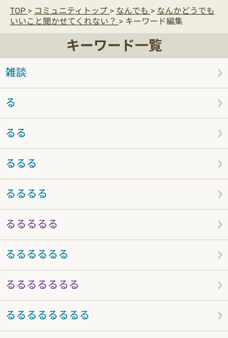 キーワードもハンネも編集不可にしてほしい