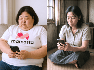 AIが作ったママスタ民　どっちが好き？