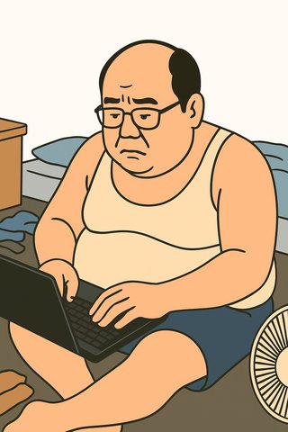 AIが作ったママスタにくる引きこもり男の顔