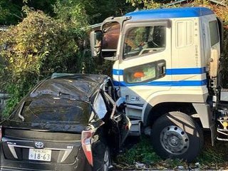 10代男女5人が乗った車がタンクローリーと衝突　2人意識不明【宮城県】