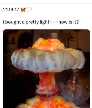 紅白出場が決定したK-POPアイドル､キノコ雲ランプを｢可愛いライト｣とSNS投稿し大炎上