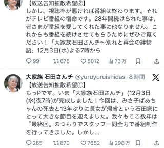 12/319:00〜密着２８年石田さん家3時間スペシャル