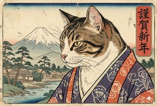 うちの猫の年賀状を見てほしい