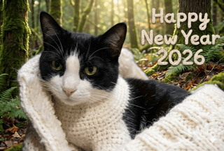 うちの猫の年賀状を見てほしい