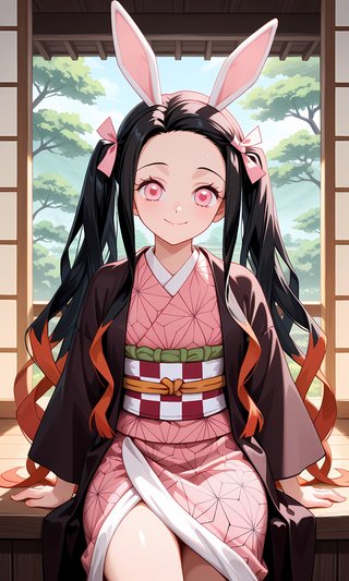 【画像】ウサギの女の子「メイベルちゃん」のAIイラストを作ってみました！