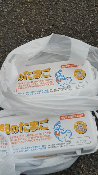 交差点で超高級たまご拾ったよ！！