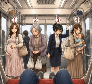 皆さんなら誰に席を譲りますか？