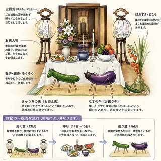 お盆のお供え（お飾り）みんなやる？