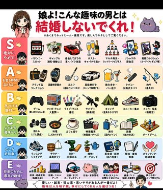 娘よ！こんな趣味の男と結婚しないでくれ！