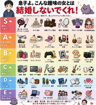 息子よ。こんな女と結婚しないでくれ