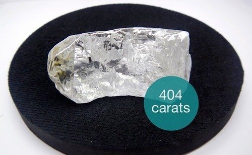 404カラットのダイヤが見つかる