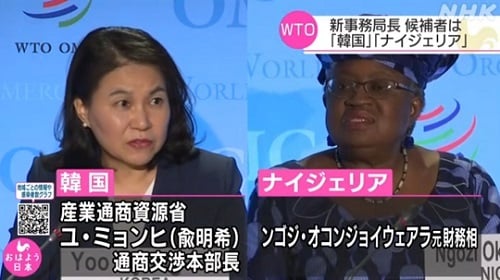 WTO新事務局長 候補者は｢韓国｣と｢ナイジェリア｣の2人に