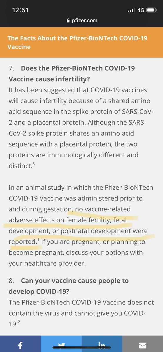 反ワクチン派「ファイザーのHPに"不妊になる可能性がある"と書いてある」→原文を確認すると真逆