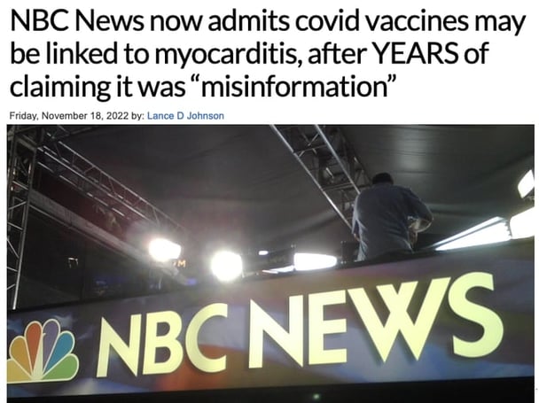 米NBCニュースがワクチンで心筋炎になるのは認める報道を発表